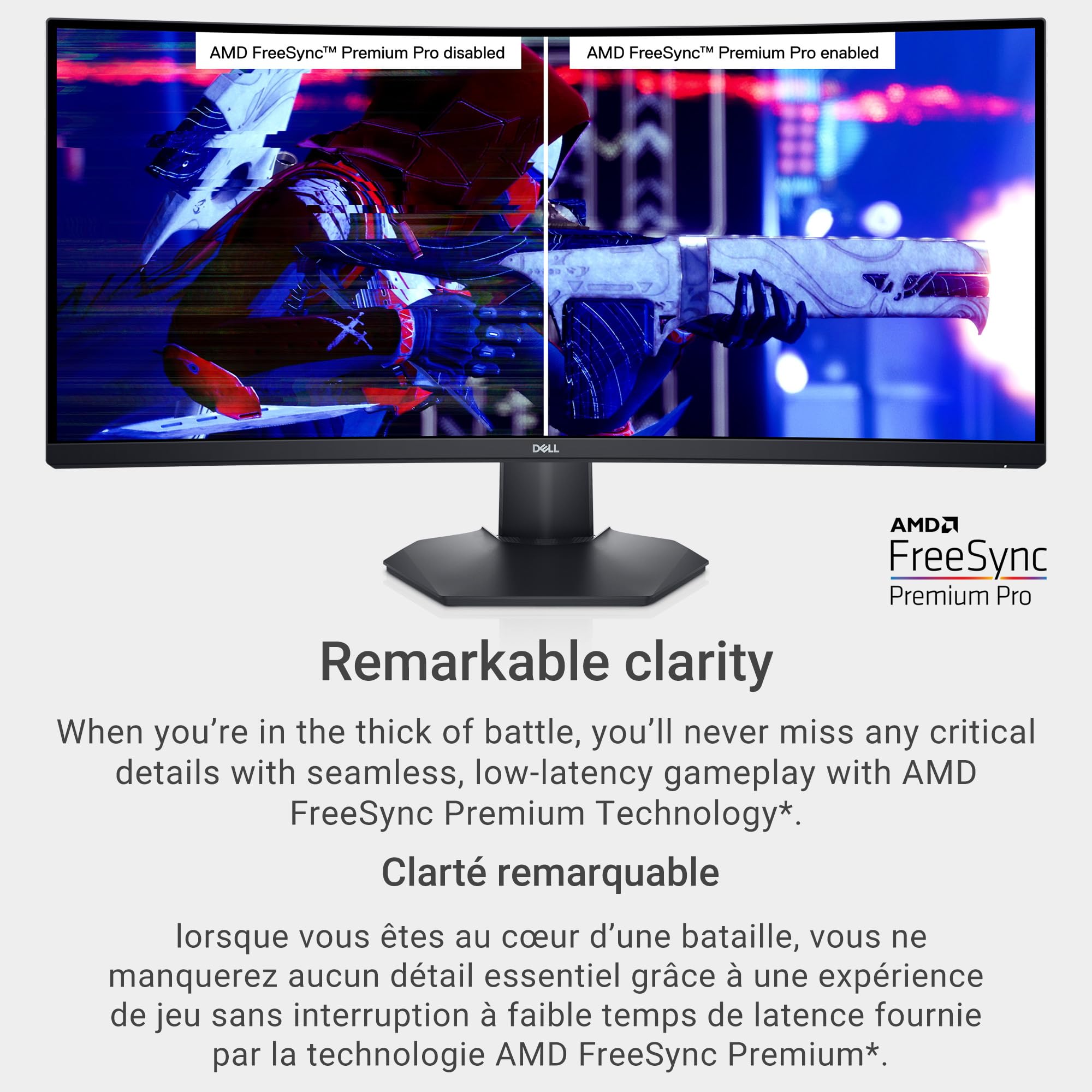Dell Curved Gaming Monitor - Immersive WQHD Experience